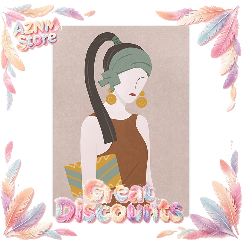 Vintage Fashion Prints For Wall - 2026 Nordic Abstract Fashion Girl Wall
