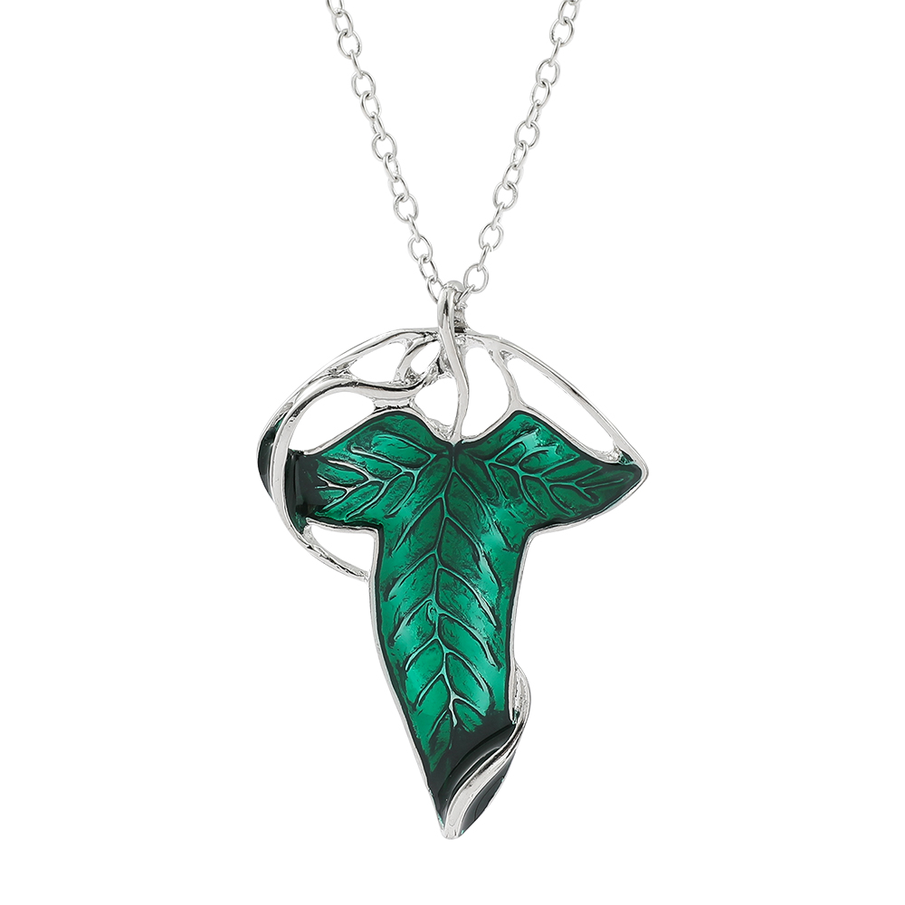 Vintage Fashion Nova - Vintage Green Leaf Pendant Necklace Exquisite