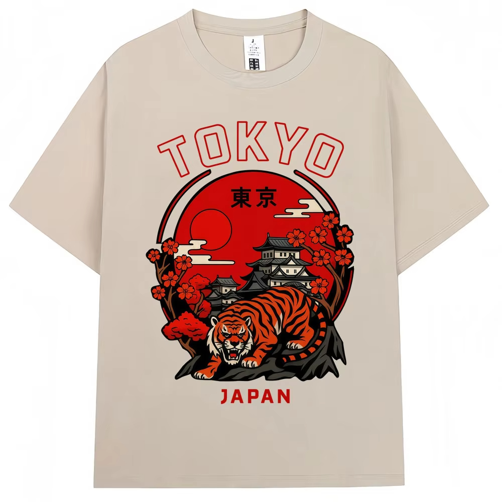 Vintage Fashion Tokyo - Japanese Style Tokyo Tiger Sakura Graphic