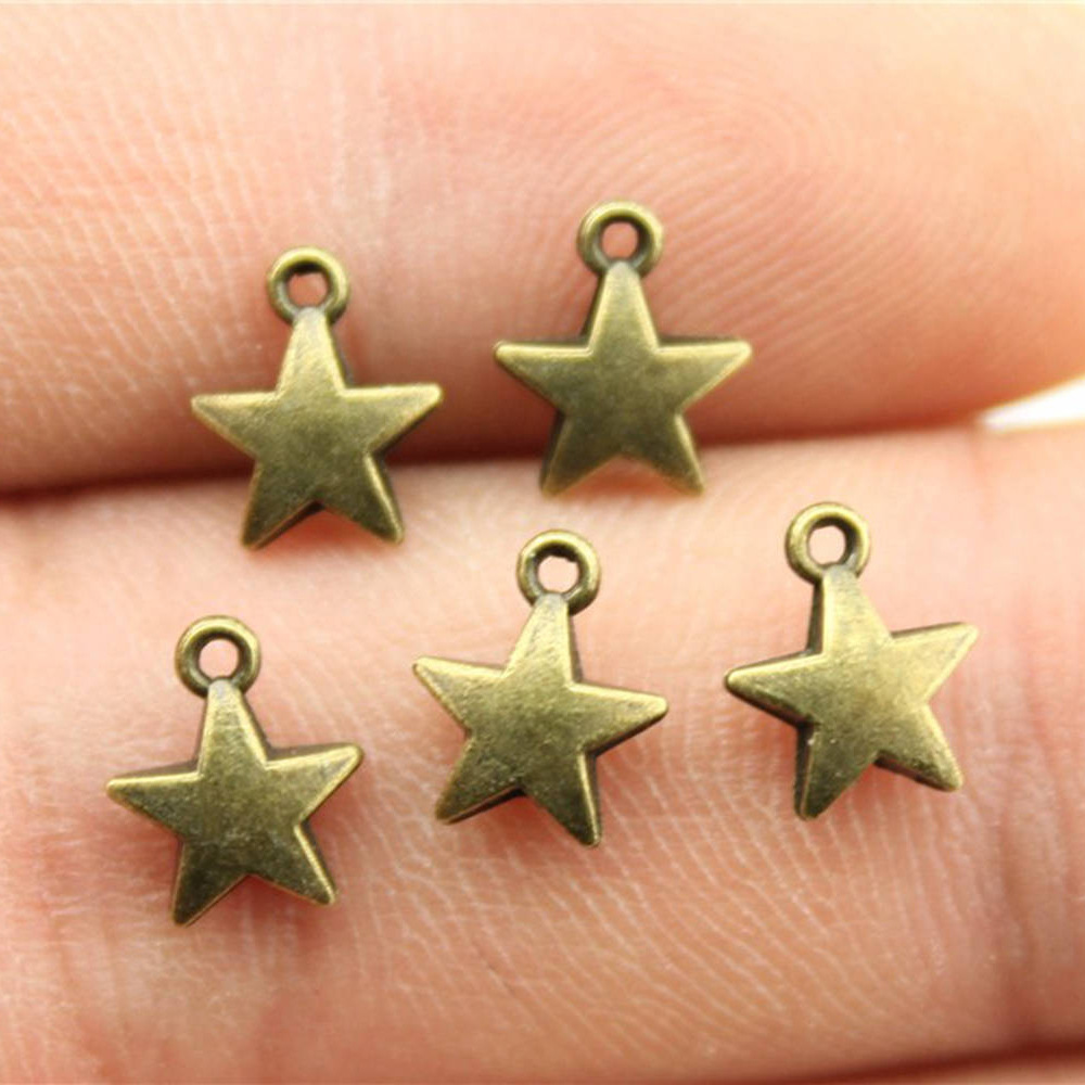 Vintage Fashion Nova - 40pcs 8.6x7.1mm 2 Colors Antique Silver