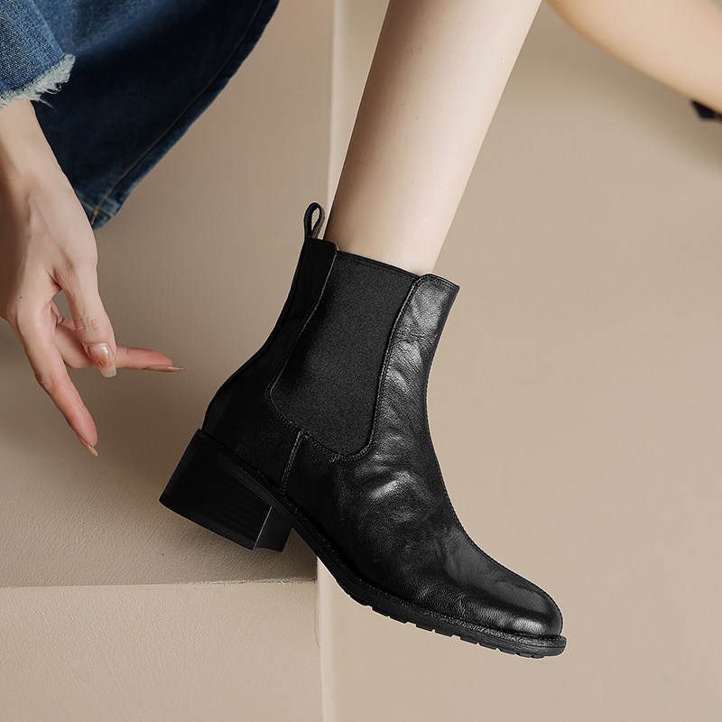 Cow Skin Vintage Thick Heels M - Vintage Fashion Rome 评论和价格