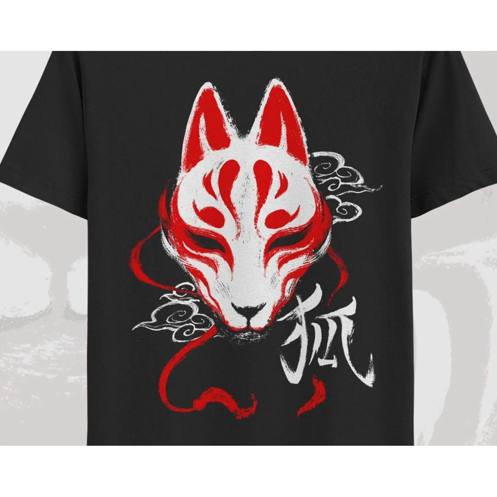 Kitsune mask T shirt japanese  - Vintage Fashion Tokyo 评论和价格