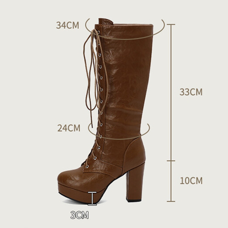 REAVE CAT Vintage Women Knee B - Vintage Fashion Boots 评论和价格