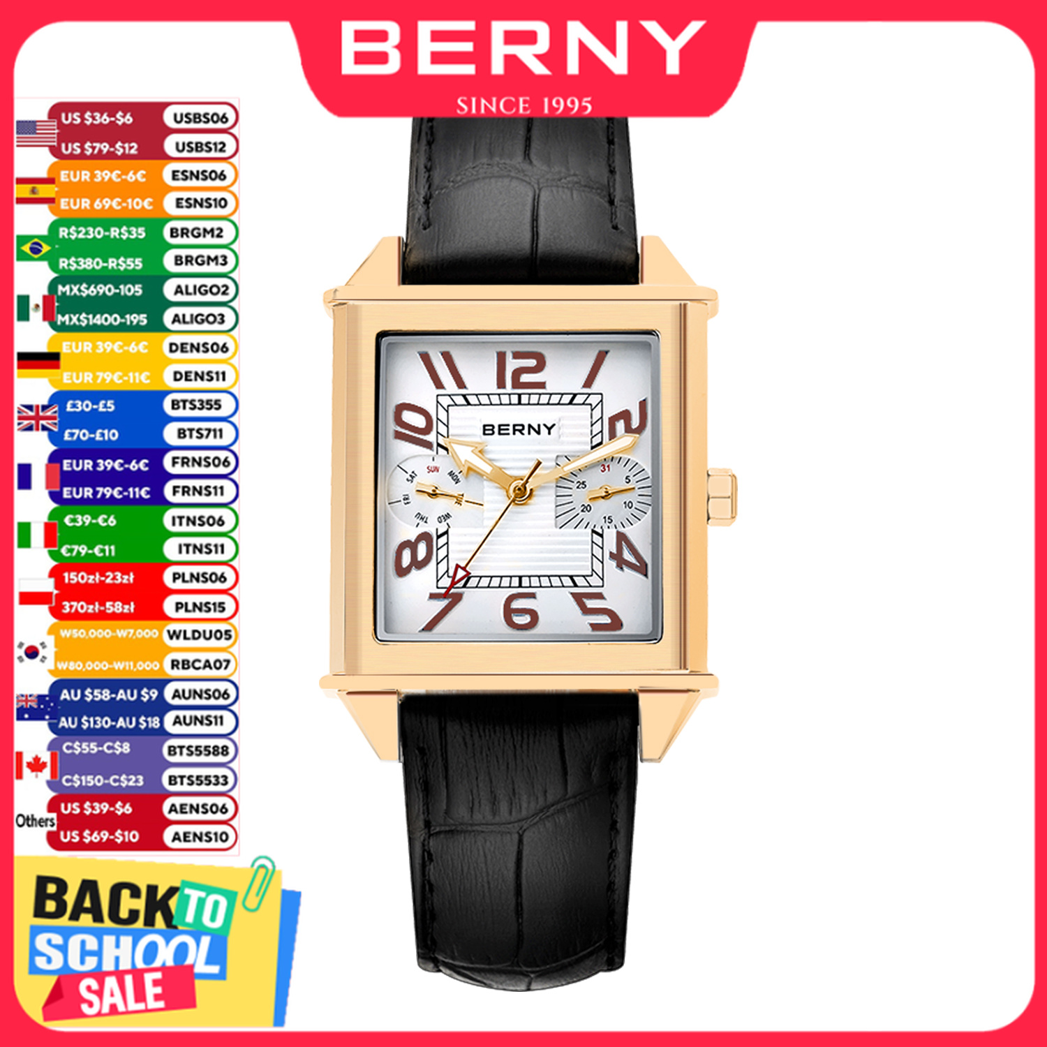 BERNY 6P25 Quartz Watch for Me - Vintage Fashion Week 评论和价格