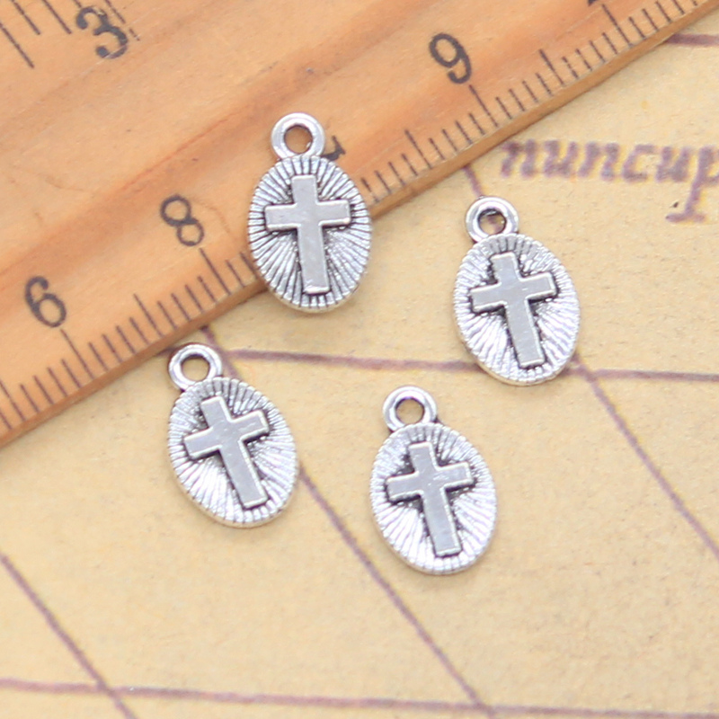 30pcs Charms Cross 13x8mm Anti - Vintage Fashion Finds 评论和价格