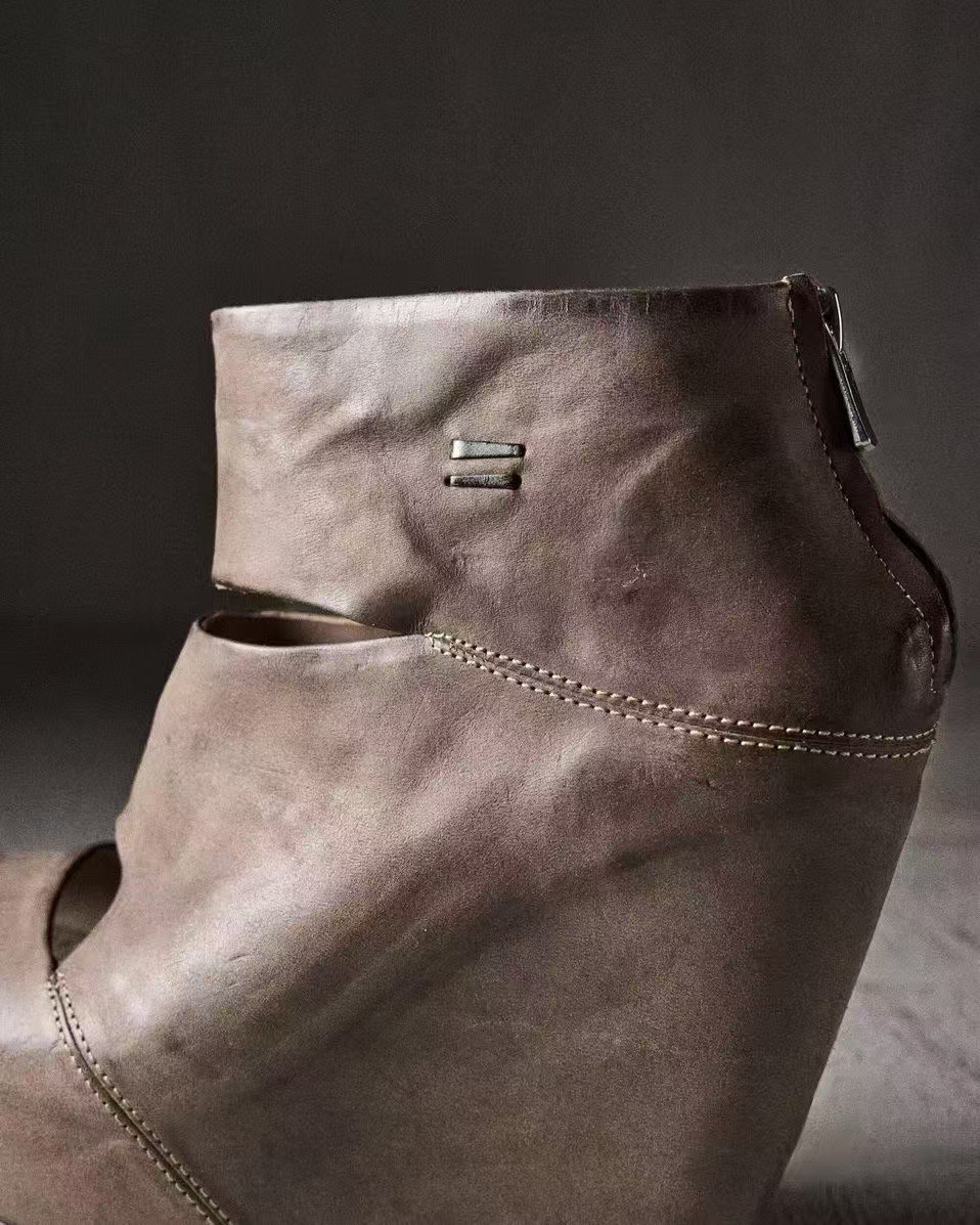 Summer New Women's Vintage Gre - Vintage Fashion Boots 评论和价格
