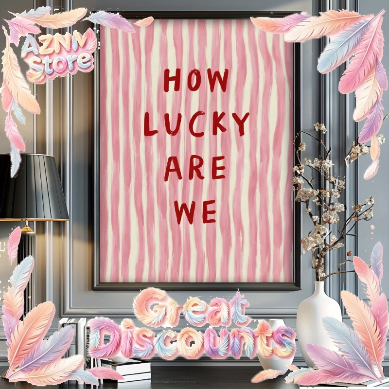 2026 How Lucky We Are Canvas P - Vintage Fashion Prints For Wall 评论和价格