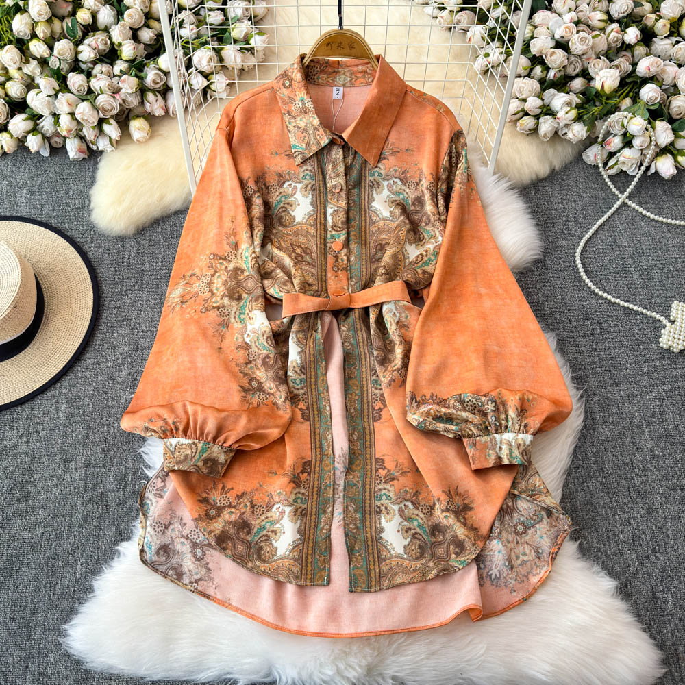 Vintage Lapel Neck Long Sleeve - Vintage Fashion Trends 评论和价格