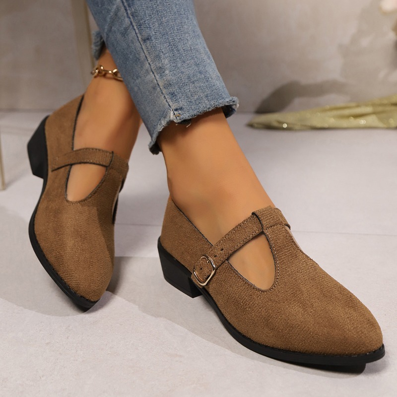 2025 Spring T-Strap Thick Heel - Vintage Fashion Rome 评论和价格