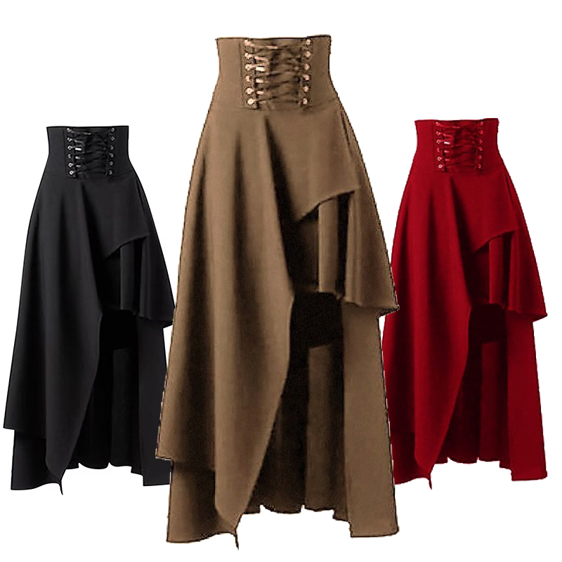 Steampunk Vintage Bandags Skir - Vintage Fashion Korea 评论和价格