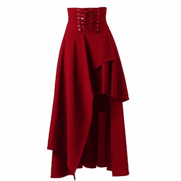 Steampunk Vintage Bandags Skir - Vintage Fashion Korea 评论和价格
