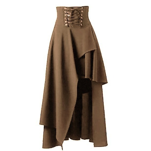 Steampunk Vintage Bandags Skir - Vintage Fashion Korea 评论和价格