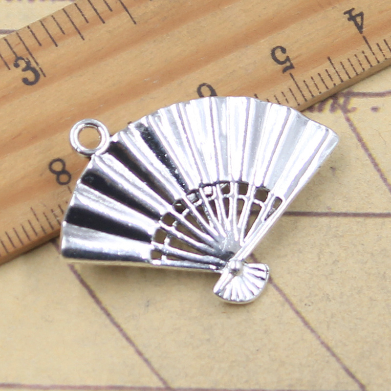5pcs Charms Flower Fan 25x36mm - Vintage Fashion Finds 评论和价格