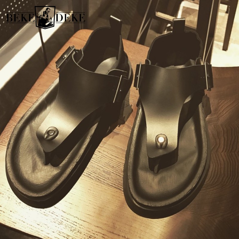 Summer Mens Fashion Thick Plat - Vintage Fashion Rome 评论和价格