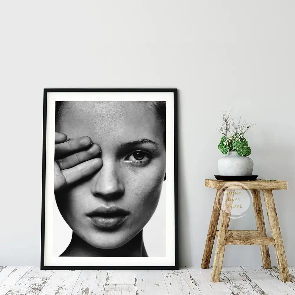 Vintage Sexy Supermodel Kate M - Vintage Fashion Prints For Wall 评论和价格
