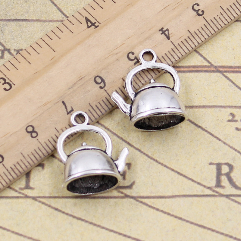 15pcs Charms Teapot Kettle 20x - Vintage Fashion Finds 评论和价格