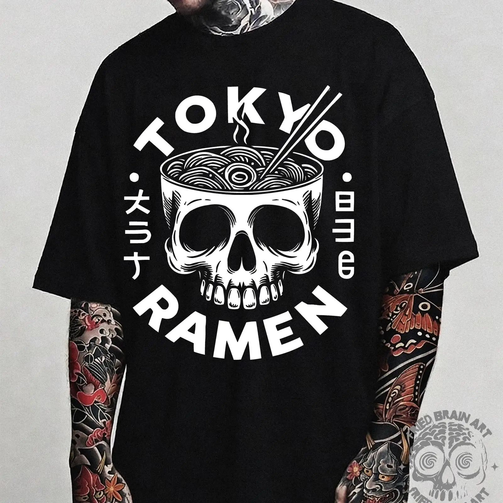 Tokyo Skull Ramen T Shirt Japa - Vintage Fashion Tokyo 评论和价格