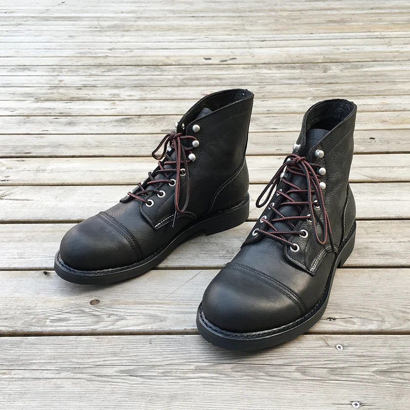 New Men Shoes Luxury Brand Vin - Vintage Fashion Boots 评论和价格
