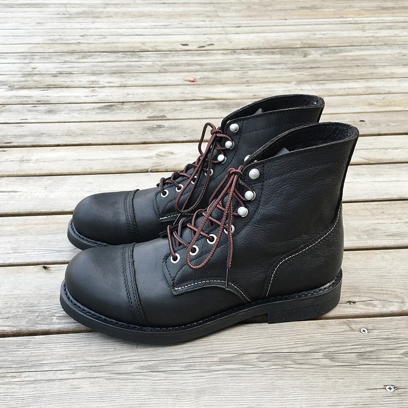 New Men Shoes Luxury Brand Vin - Vintage Fashion Boots 评论和价格