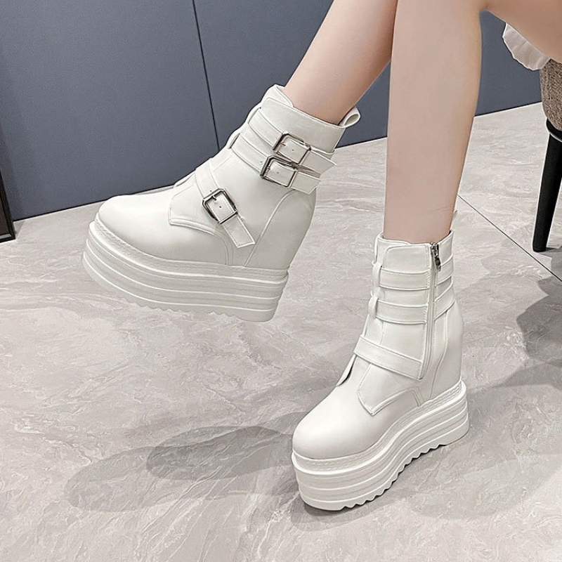 2025 New 13cm PU Women Autumn  - Vintage Fashion Rome 评论和价格