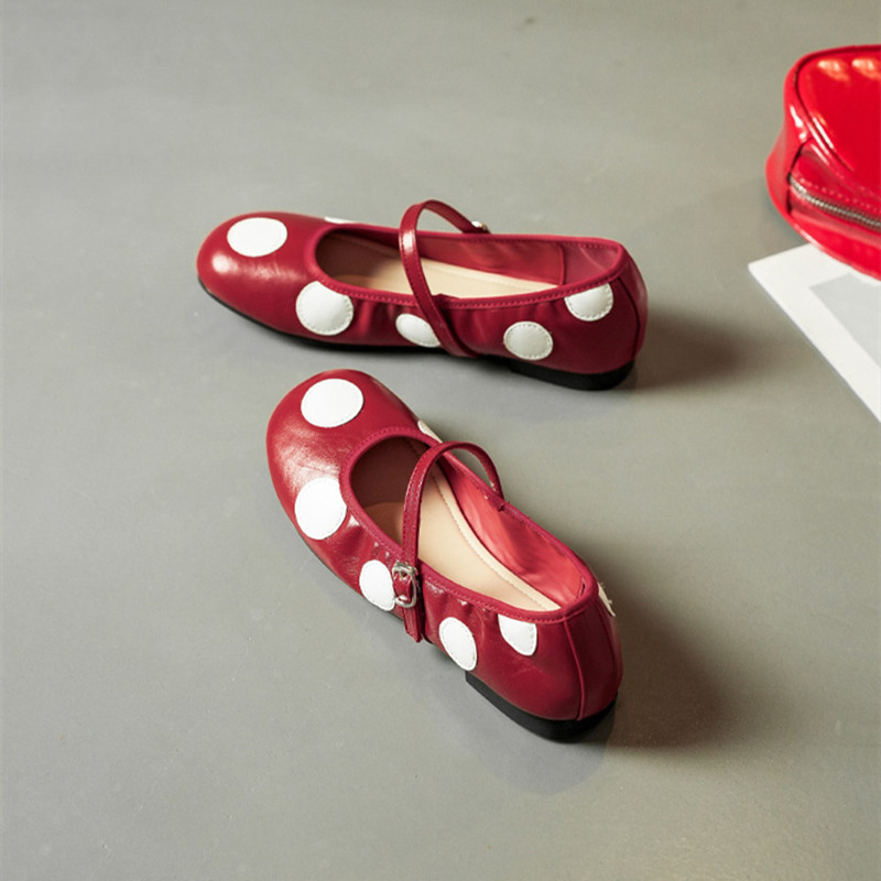 Vintage Polka Dot Mary Janes W - Vintage Fashion Rome 评论和价格