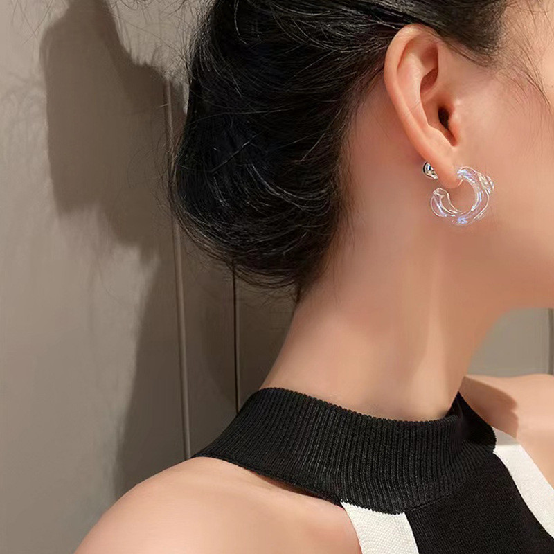 New Korea Clear Acrylic Geomet - Vintage Fashion Korea 评论和价格