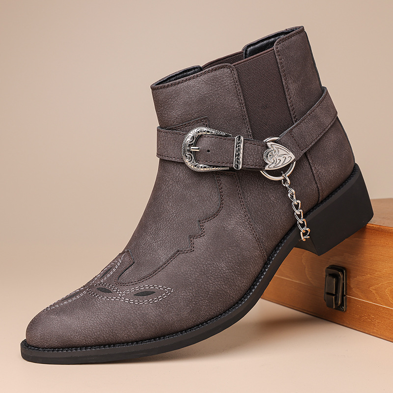 Fashion New Brand Retro Men's  - Vintage Fashion Boots 评论和价格
