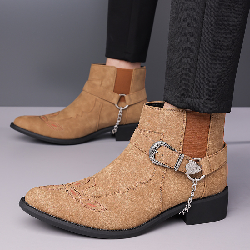 Fashion New Brand Retro Men's  - Vintage Fashion Boots 评论和价格