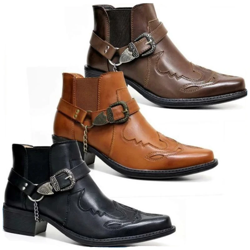 Fashion 2026 Men's Vintage Cow - Vintage Fashion Boots 评论和价格