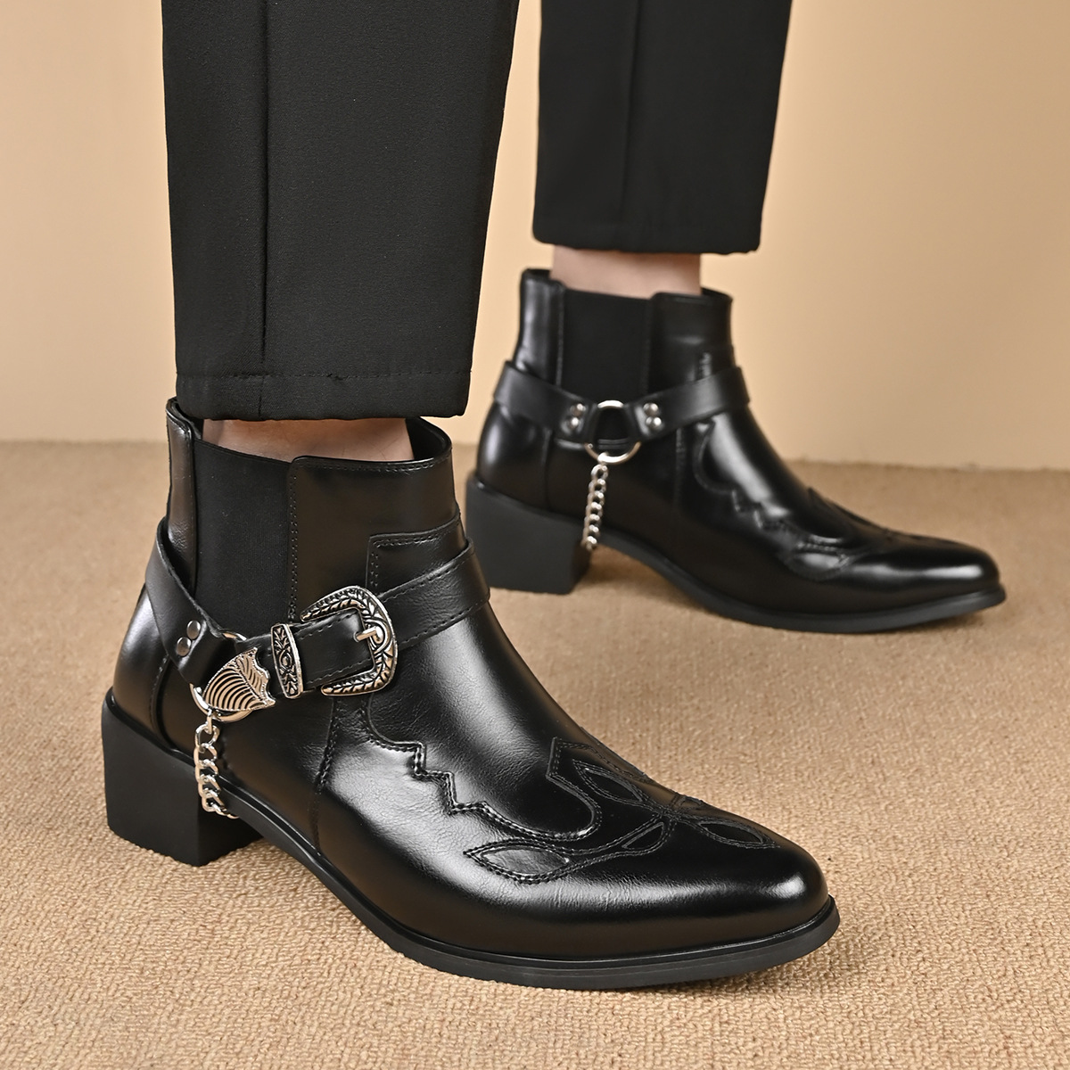 Fashion 2026 Men's Vintage Cow - Vintage Fashion Boots 评论和价格