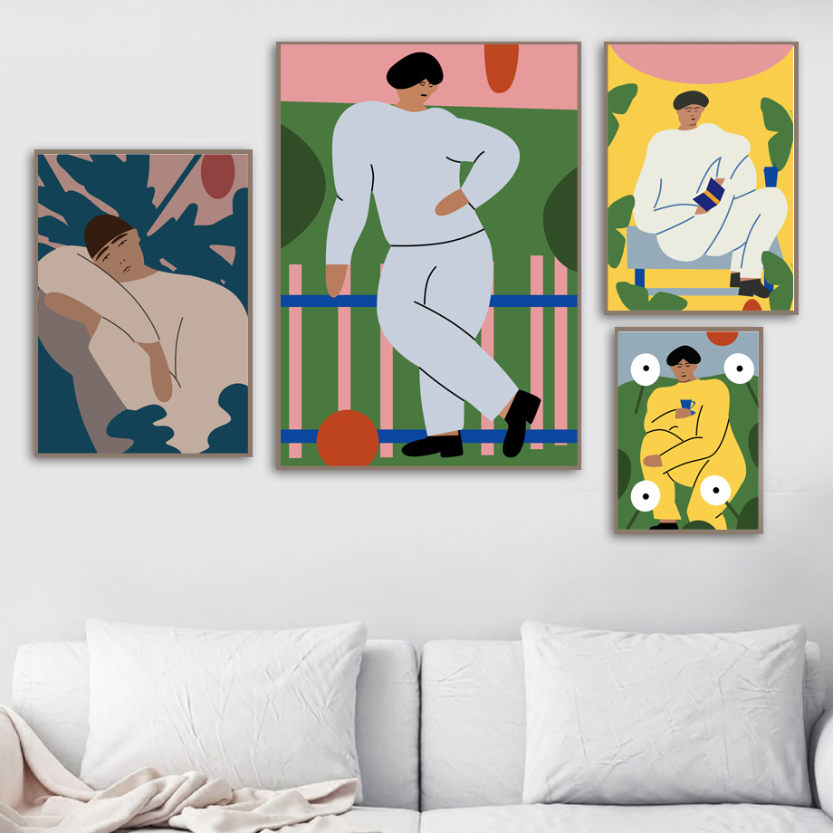 Abstract Vintage Fashion Figur - Vintage Fashion Prints For Wall 评论和价格