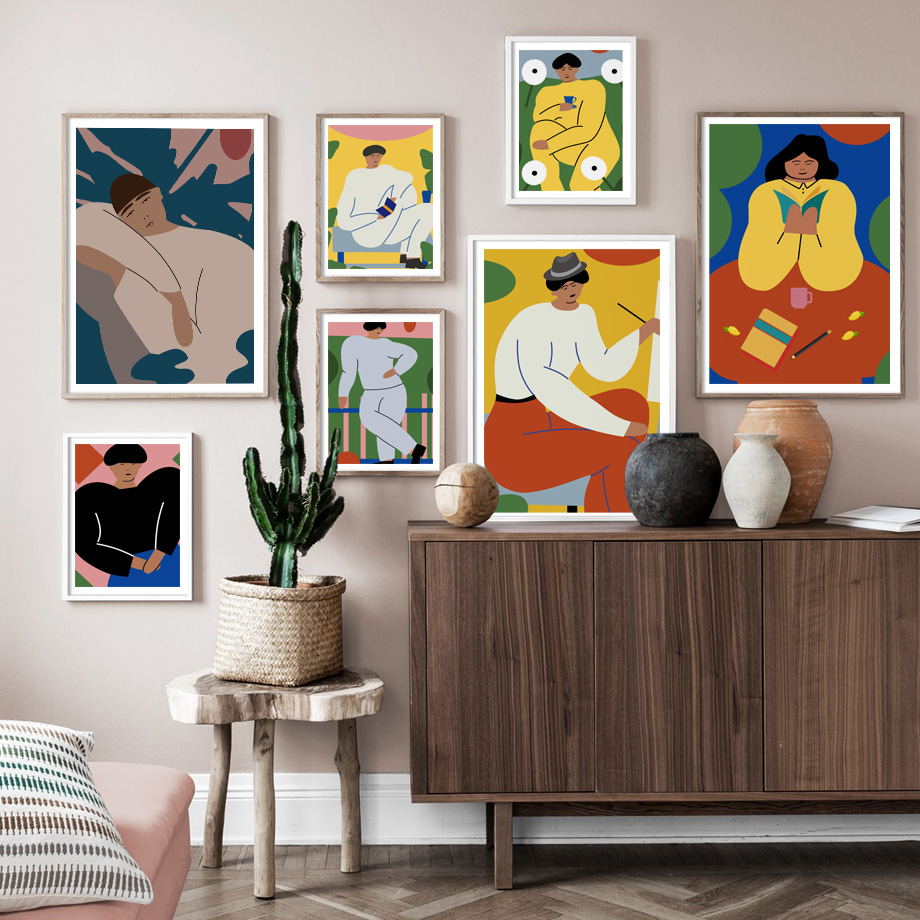 Abstract Vintage Fashion Figur - Vintage Fashion Prints For Wall 评论和价格