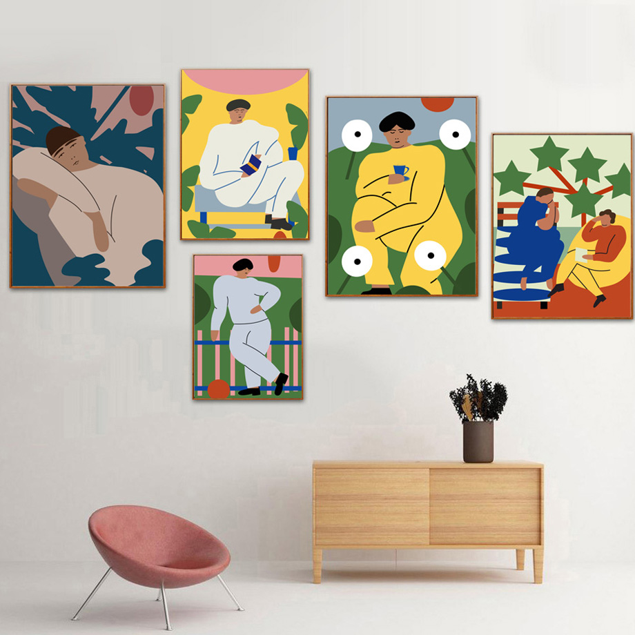 Abstract Vintage Fashion Figur - Vintage Fashion Prints For Wall 评论和价格