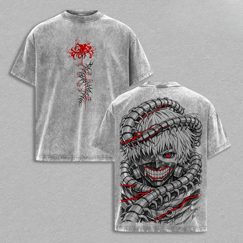 Manga Kaneki Ken Retro T Shirt - Vintage Fashion Tokyo 评论和价格
