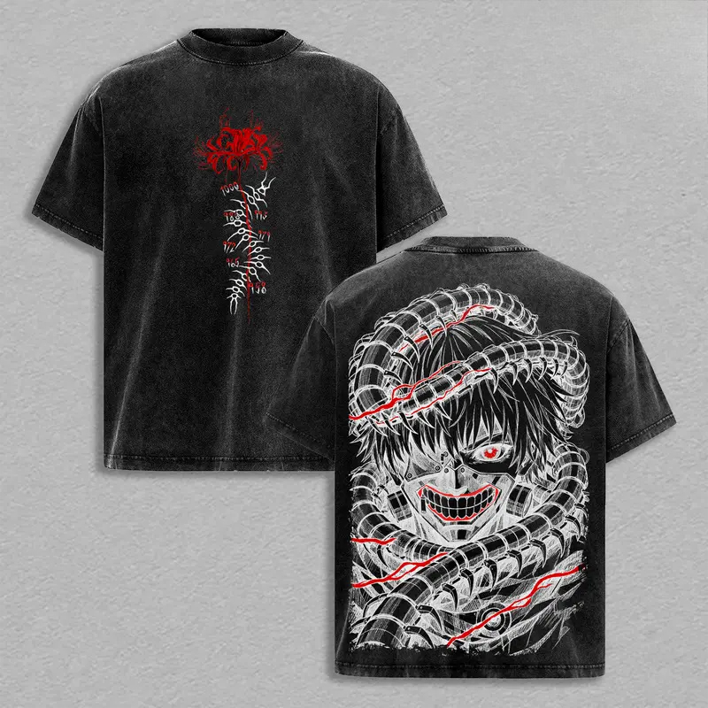 Manga Kaneki Ken Retro T Shirt - Vintage Fashion Tokyo 评论和价格